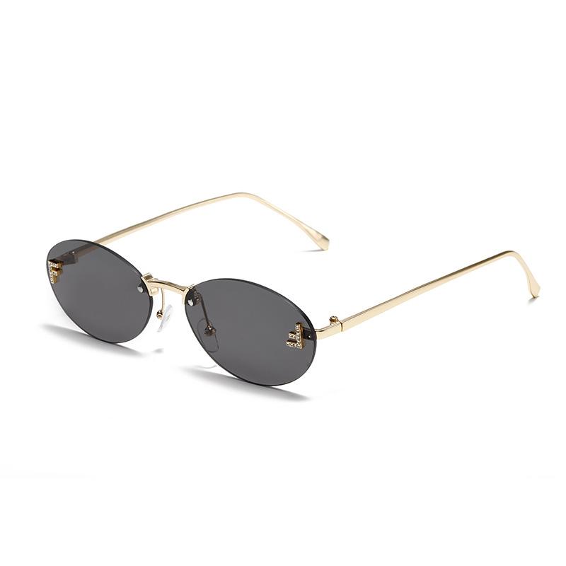 

JYL TS Sunglasses UV Protection Ellipse Letter F Diamond Women/2598 B-3004 bittersweet кольору