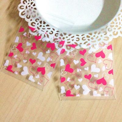 100PCS Cupcake Plastic Mini Wrapping Bag Candy Package Cookies Opp Self Adhesive