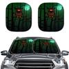 Christmas Eve Fright Element, Car Shade Front Windshield Shade Two-Piece
