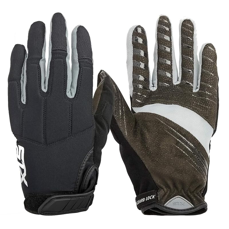 STX Lacrosse Strike Women's Strike Gloves, Black, Size M