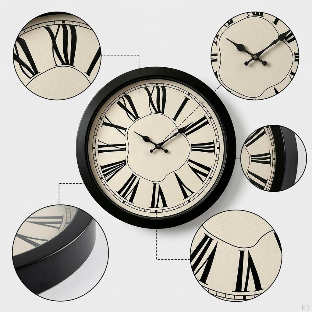 Wanduhr Leise Uhr Dekoratives Hängendes Kunstwerk Display für Einweihung Haus Klassenzimmer Kinderzimmer
