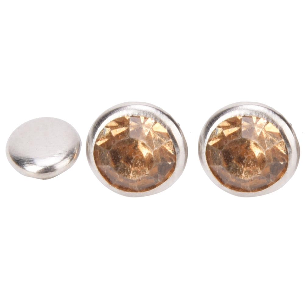 50 Sets Rhinestone Rivets Crystal Diamond Studs Leather Craft Bag Clothes Decoration