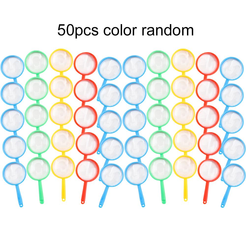 10/20/50pcs Mini Magnifying Glass Handheld Portable School Outdoor Use Scientific Supplies Students Observation Tools TMZ
