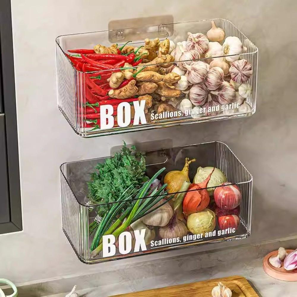 Clear Cabinet Door Organizer Large Capacity Spice Bottle Storage Box  Kitchen Use