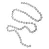 1Yard Round Flower Crystal Rhinestone Chain Sewing Decor Silver