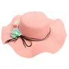 Women Girls Beach Floppy Foldable Sun Hat Wide Brim Straw