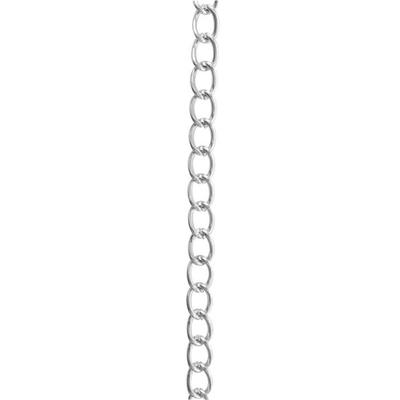 Jaseron Chain Ø6.4mm Silver By the Meter