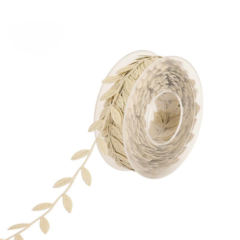 Ultrasonic embossing, leaf ribbon, leaf lace decoration with lace 15 meters