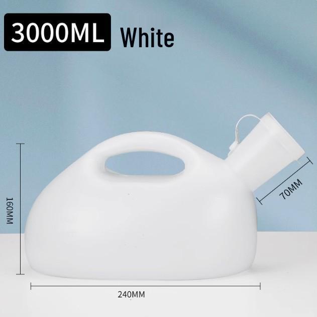 Men's Hospital Urinal with Lid and Tube for Elderly and Bedridden Use