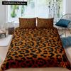 Pink Leopard King Queen Duvet Cover Girly Glitter Bedding Set Cheetah Skin Pattern Quilt Cover 2/3pcs Polyester Comforter Cover