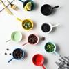 Creative Mini Ceramic Discretionary Dish Japanese Tableware Seasoning Dish Handle Dish Soy Sauce and Vinegar Sushi Dipping Plate