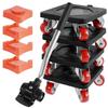Roller with Wheel Bar Moving Device Furniture Moving Transport Tool Household Heavy Duty Furniture Lifter Mover