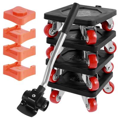 Roller with Wheel Bar Moving Device Furniture Moving Transport Tool Household Heavy Duty Furniture Lifter Mover