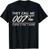 Piada de Pescador Pai - Eles Me Chamam 007 - Camiseta Engraçada de Humor de Pesca
