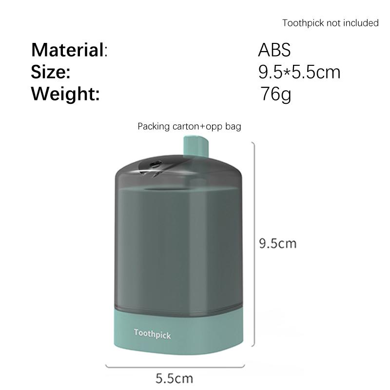 Automatic Pop-Up Toothpick Holder Container Portable Kitchen Restaurant Table Toothpick Storage Box Home Toothpicks Dispenser