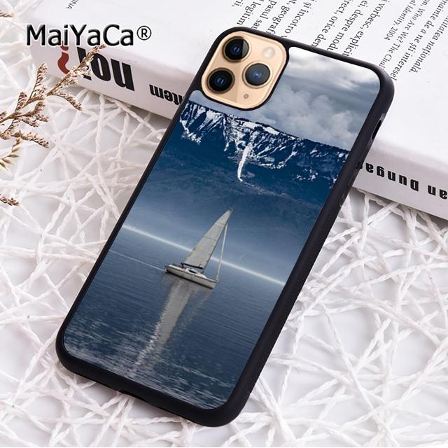 MaiYaCa Sailing Ship Boat Colorful Phone Case Cover For iPhone 17 Air 16 15 Plus 11 12 13 14 Pro Max  Coque