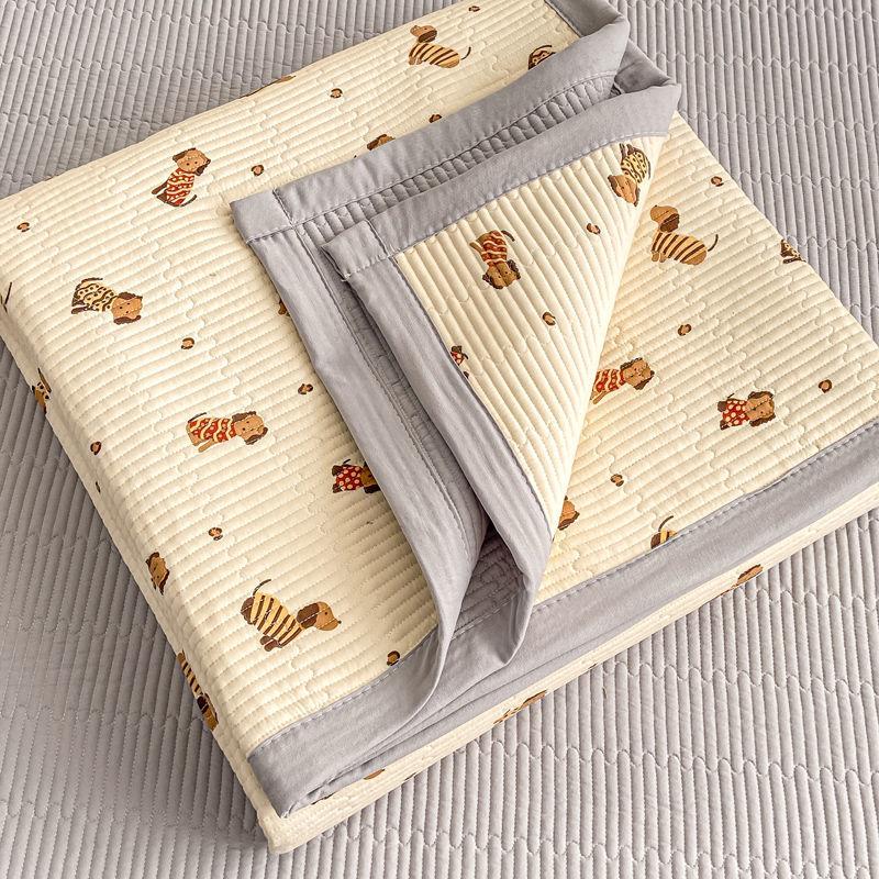 Doppellagiges Garn Gewaschene Baumwolle Bettdecke Beidseitig verwendbare Tatami-Matratze Baumwoll-Bettlaken Matratze
