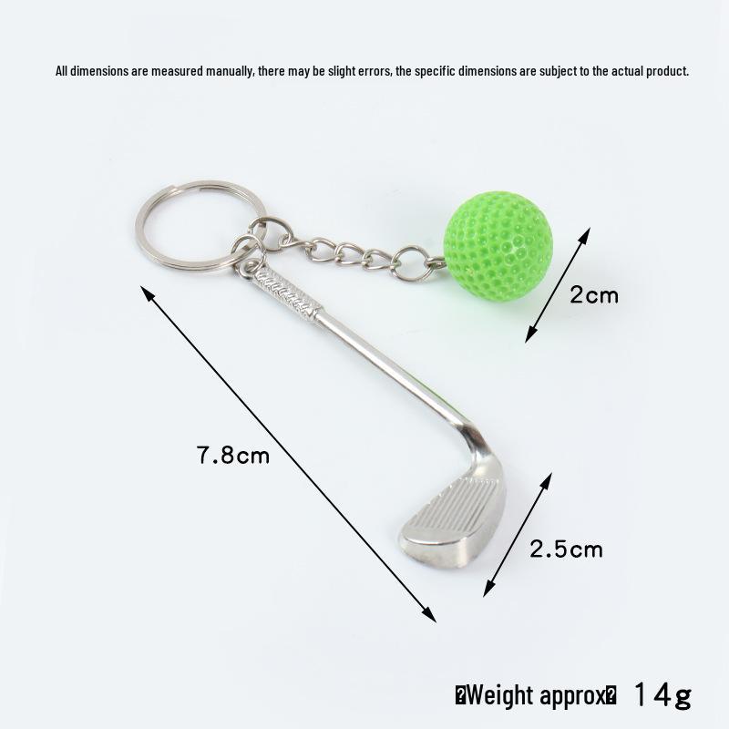 Creative Golf Ball Keychain Pendant: Simulated Golf Souvenir & Promotional Gift