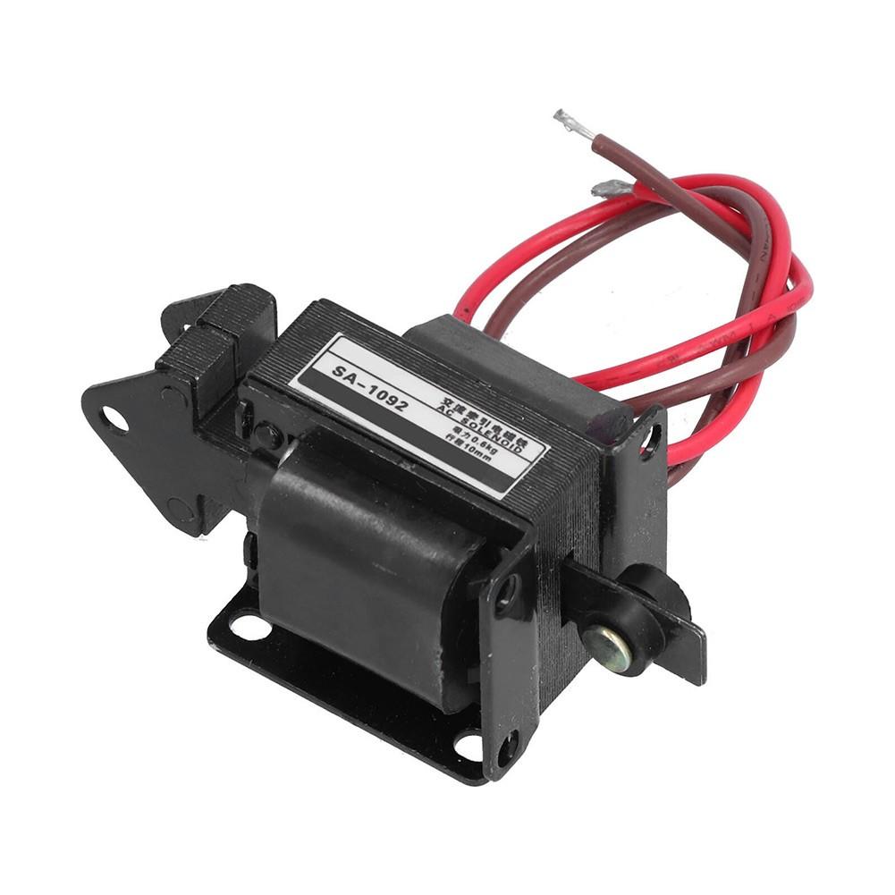 AC220V AC Solenoid Electromagnet Traction Push Pull Electric Magnet SA‑1092