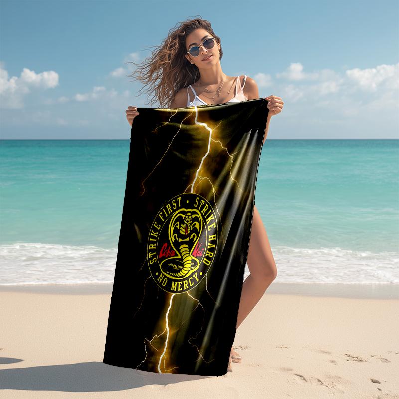 1pc Football Team (25) Beach Towel, Comfortable and Thick, and Swimming/Bath/Picnic/Camping Towel, Suitable for Seaside Beaches