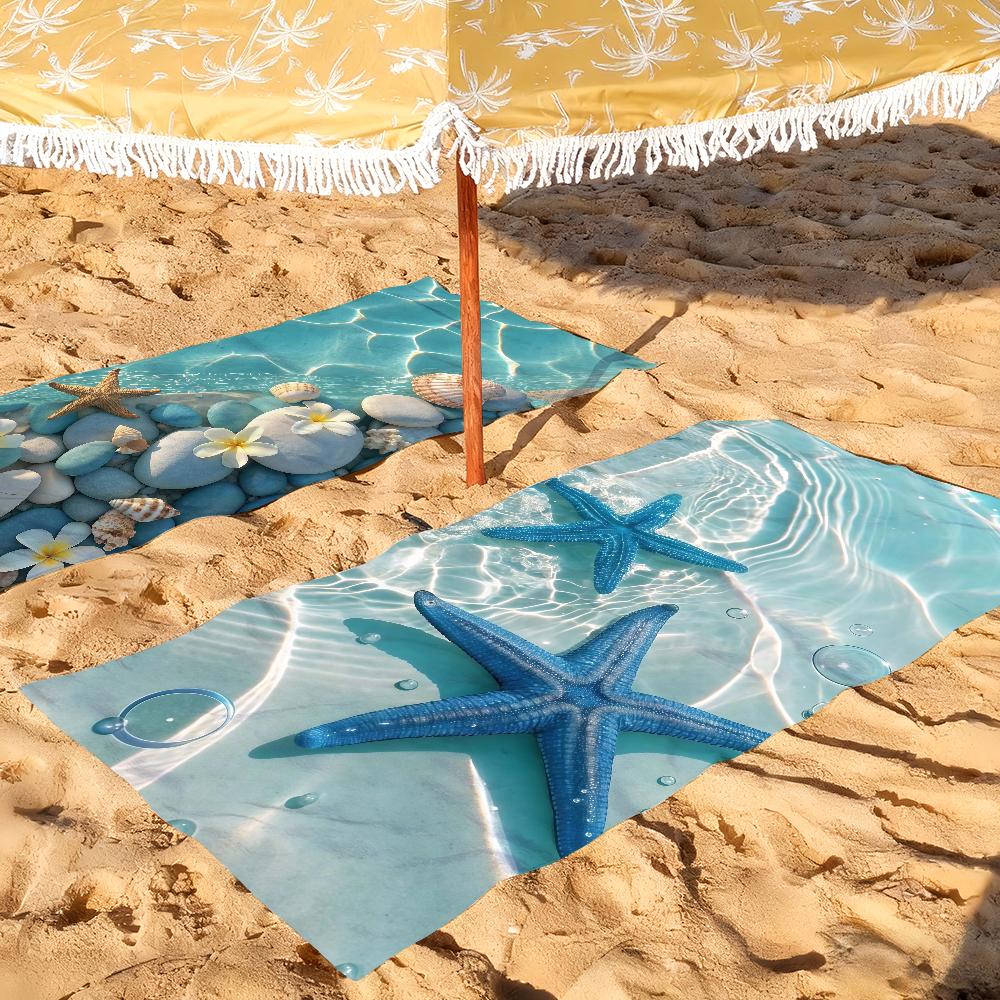 Fashion print starfish Towel Drying Bath Towel Applicable To Light Swimming Camping Yoga Beach Out