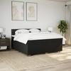 Boxspringbett mit Matratze Schwarz 180 x 200 cm Stoff