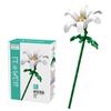 Assembling Children Puzzle Building Blocks Flower Rose Lily Bouquet Model Toy