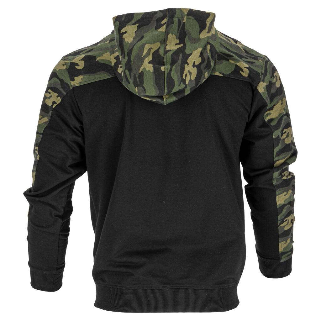 Hooded Sweatshirt with Zipper, Green-Black, "", Ce, Lahti
