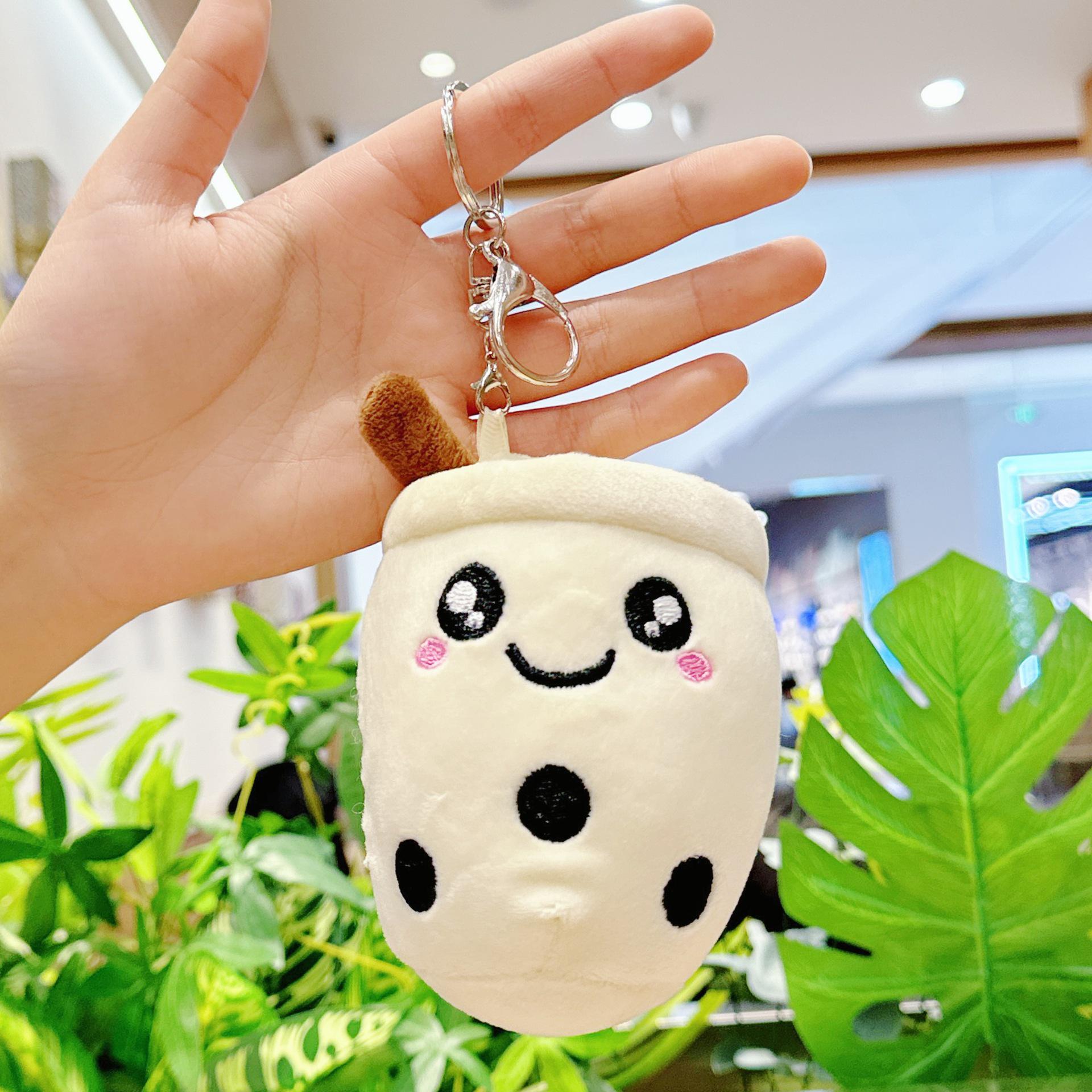 

Кулон в виде чашки фруктового молочного чая - Плюшевая игрушка с маленькой жемчужиной в подарок 12cm Height