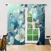Set Of 2 Versatile Polyester Transparent Curtains Home Decoration Animal Butterfly Use Bedrooms Living Rooms Curtain For Area Made