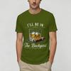 Be in The Backyard Funny Unisex T Shirts Novelty Tees Short Sleeve Round Collar TShirt Cotton 4XL 5XL 6XL Clothing