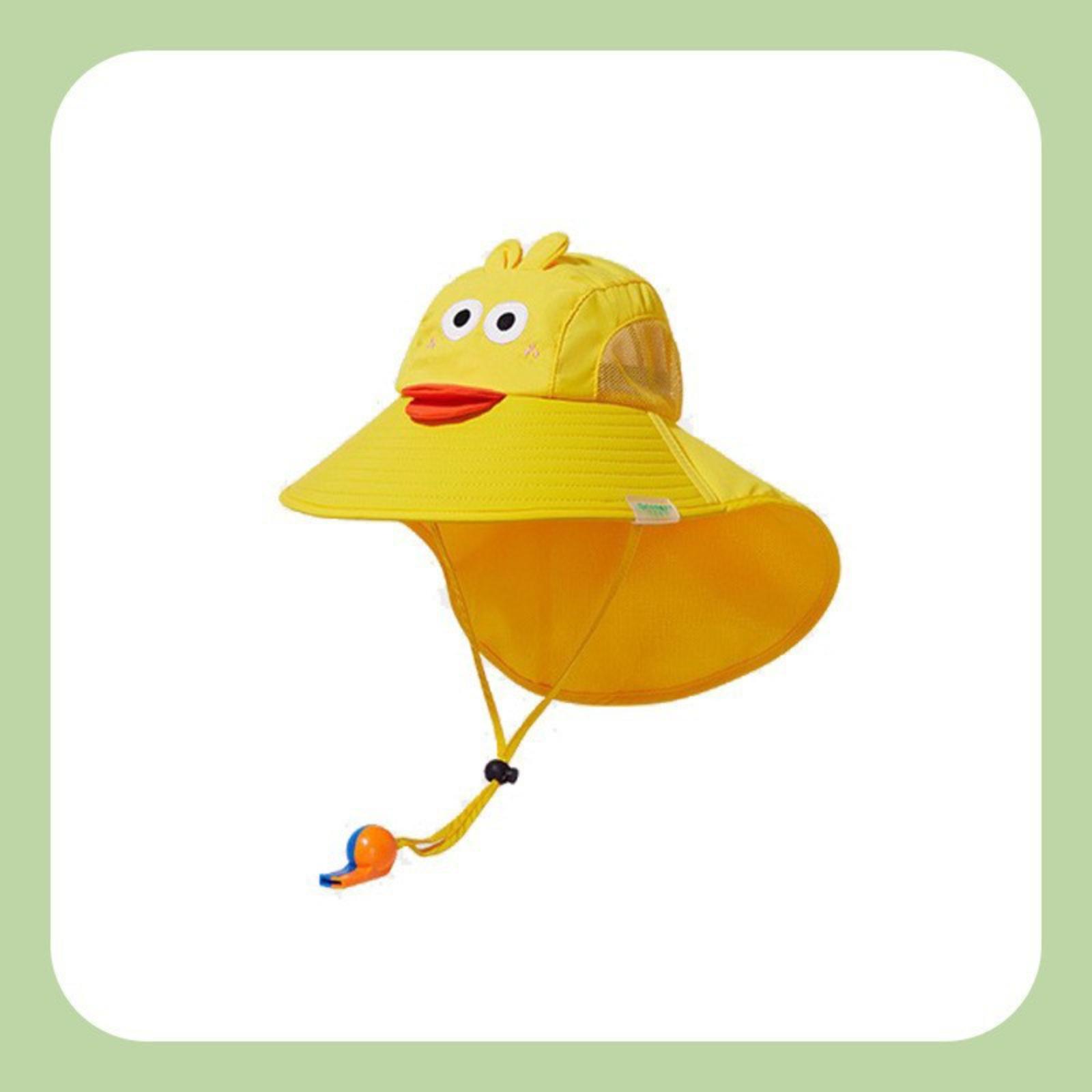 

Children s Sun Hat, Baby Sun Hat, Breathable Cartoon Sun Hat One Size жёлтый