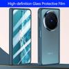 Frosted Semi-transparent Back Cover For VIVO X Fold 6 with Metal Lens Ring Front Glass Screen Protector Case