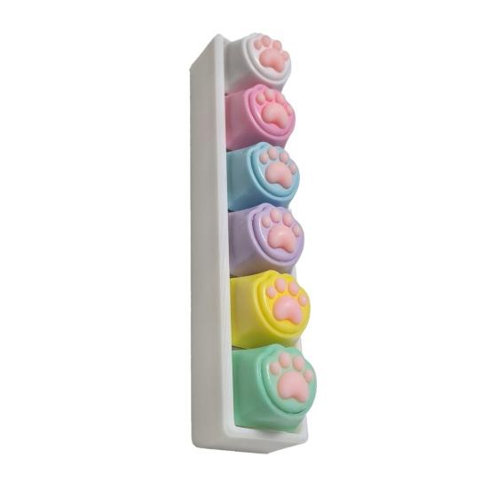 Stress Relief Button Toy Keyboard Fidget Toy with Crisp Clicking Sound Lightweight Portable Anxiety Relief Keychain Focus Aid Toy