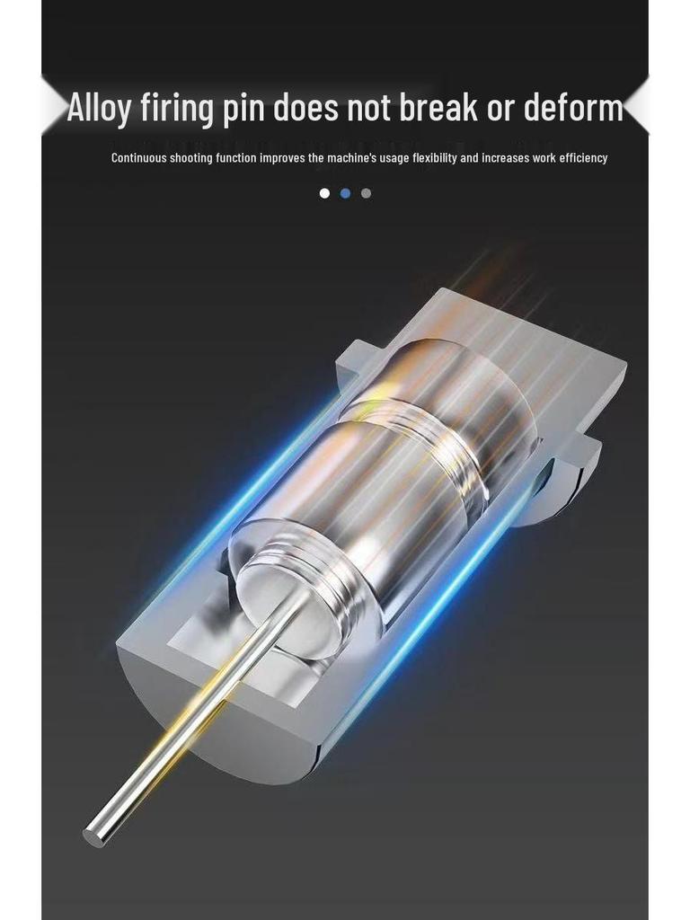 Powerful Pneumatic F30 Brad Nailer - No Jam, Continuous Fire for Woodworking