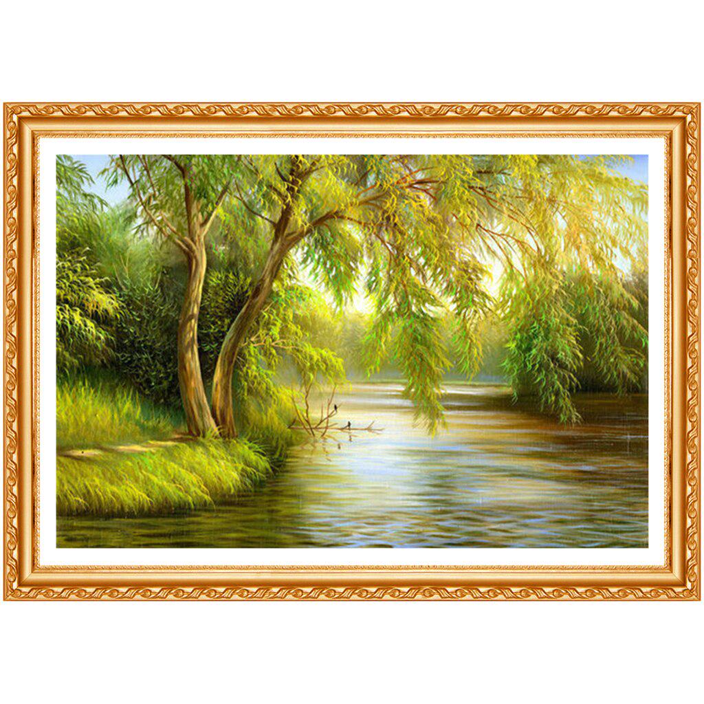 Diamond Full Round Krajina Příroda Diamond 5d Diy Diamond Painting Crystal Pictures Kamínky