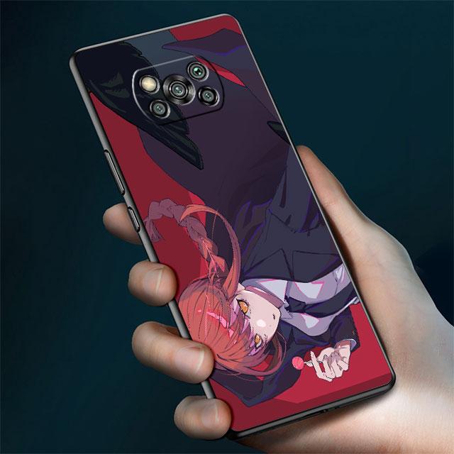 

Чехол для Xiaomi Mi Poco X3 NFC X4 Pro F3 M3 C40 F4 GT M5 M4 F1 11 Lite 11T 10T 9T силиконовый чехол для телефона с бензопилой Man Anime Makima Mi Poco C40