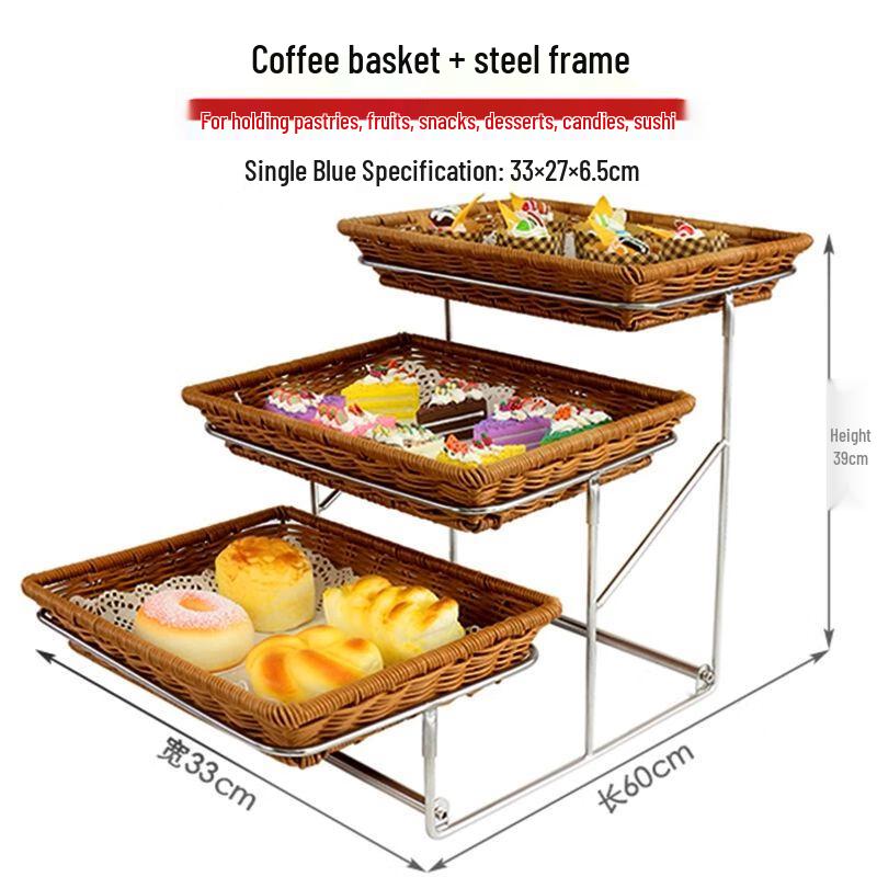Commercial 3-Tier Buffet Serving Basket