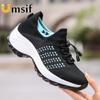 Damen-Laufschuhe, lässig, atmungsaktiv, Mesh, Übergröße, Damen-Sneaker