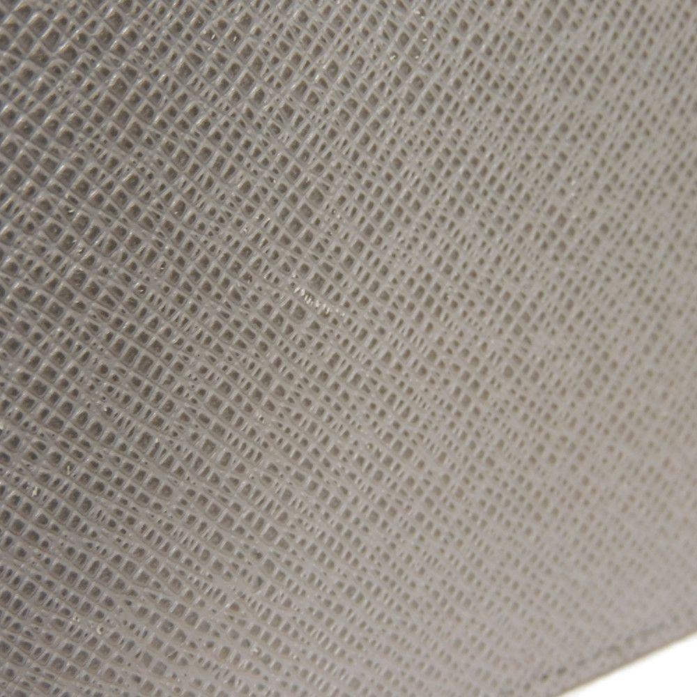 Used 12564 Portefeiulle Brazza NM M11580 7940 New Grilloche Gray Blue Two-Tone RFID Taiga Gris Roche Men's from Japan