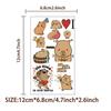 Cartoon Cute Capybara Tattoo Sticker Waterproof Party Party Gift Funny Fun Face Sticker Can Be