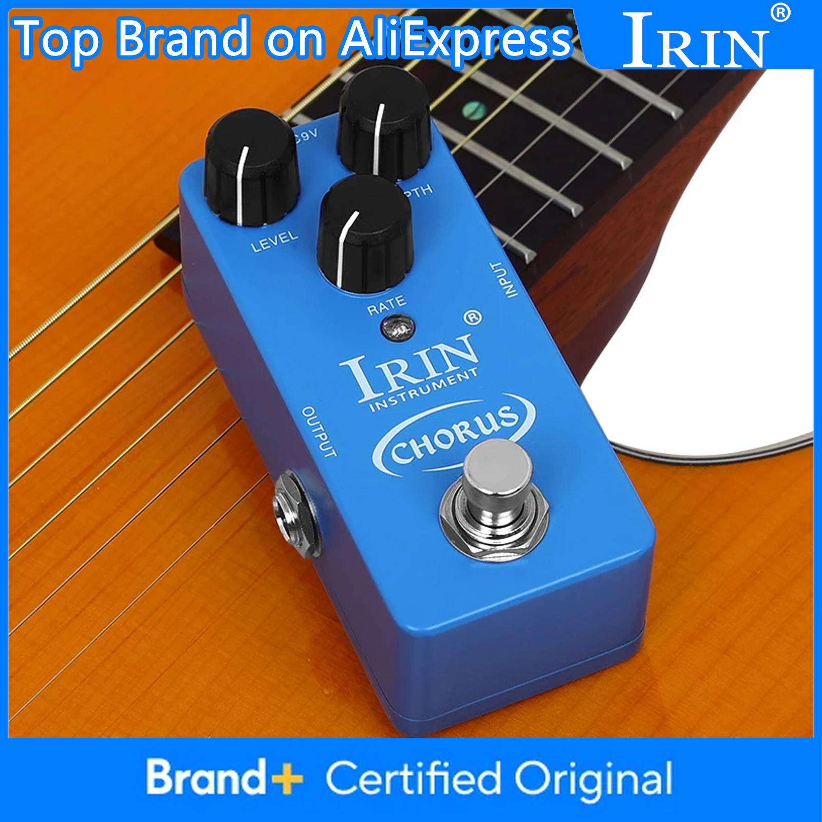 IRIN RS-23 Guitar Pedal Analog Chorus True Bypass Full Metal Shell Chorus Level/ Depth/ Rate Control Effect Pedal Guitar Part