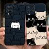 Custodia per Telefono Samsung Galaxy M22 Samsung M22 F22 SM-M225F E225F Gatto Carino Cartone Animato Colore Caramella Silicone Morbido Copertura Posteriore