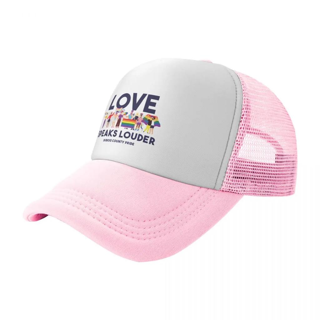 Love Speaks Louder Baseball Cap Custom Hat Hat Man Luxury Bobble Hat Party For Men Womens