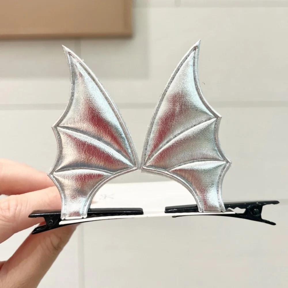Nueva Horquilla de Halloween Alas de Murciélago de Cuero Halloween Fiesta Disfraz Tocado
