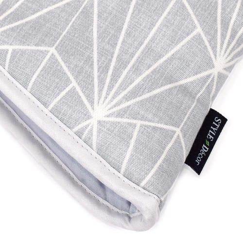 STYLE Decor Mitten Set, Silver Light Silver Gray, Nordic Style, Heat-Resistant Kitchen Gloves, Trivet, W3301220