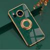 Sharp Aquos Sense9: 87Plus Solid Color Ring Stand Electroplated Magnetic Case