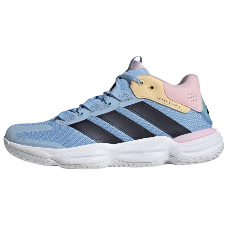 adidas Court Stabil Indoor White Bright Royal (Women s) 40.5