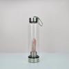 Hexagonal Prism Crystal Glass Water Cup with Magic Wand Spa Design - Custom Logo Option Available
