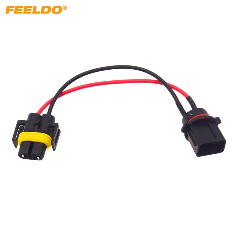 Auto Headlight Lamp Wiring Socket Adapter P13W To H11 Connector Plugs For Car LED/HID Light Wire Cable